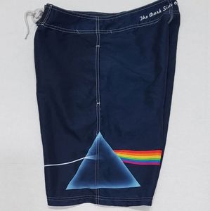 Pink Floyd size 34 swim trunks board shorts